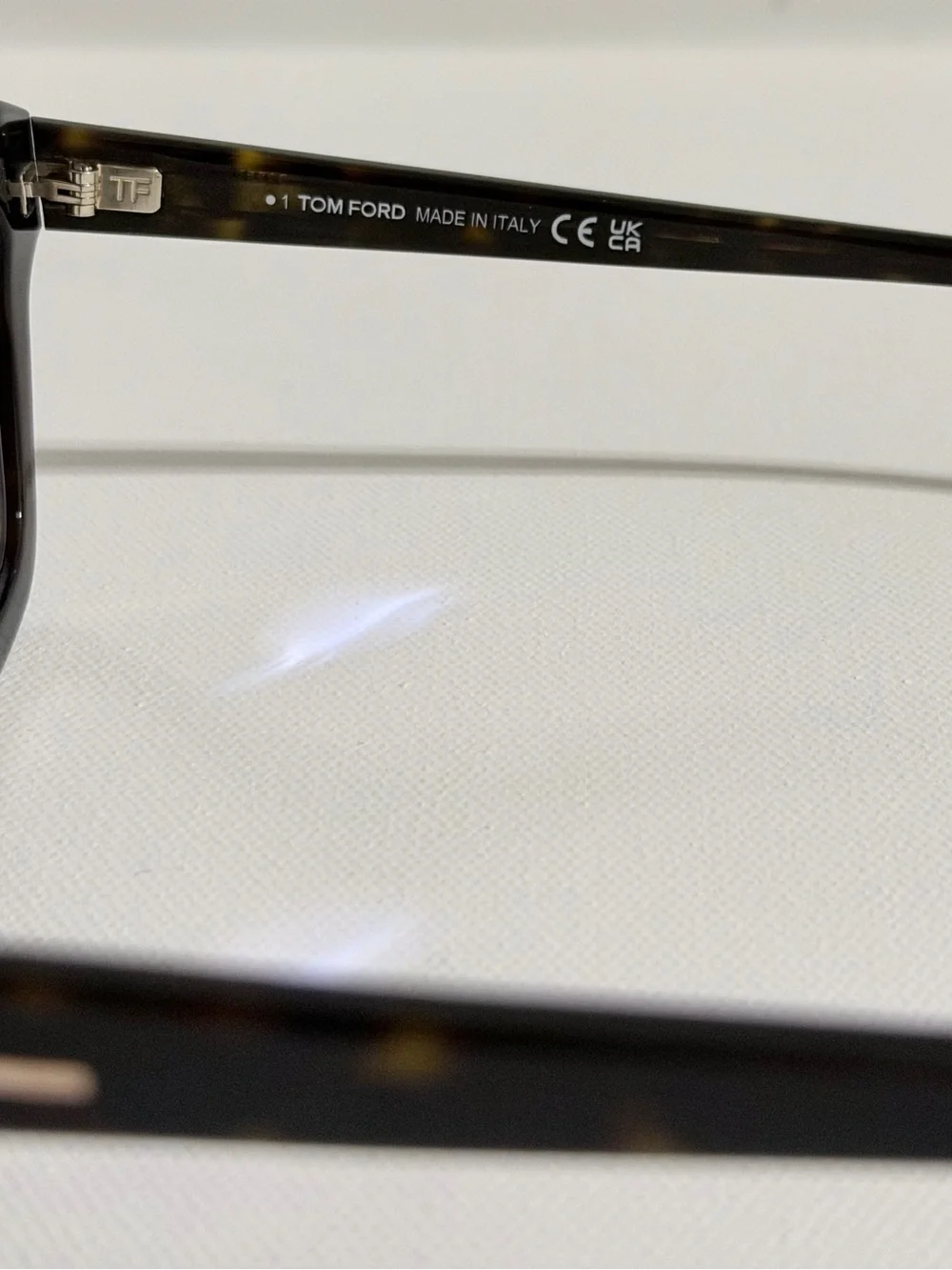 Tom Ford Black Thick Square Frame Sunglasses